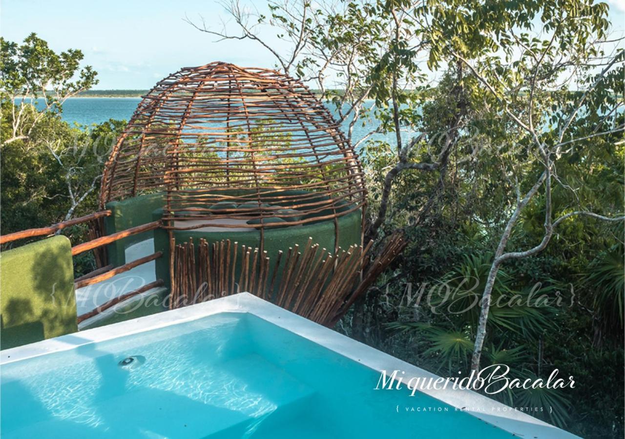Casa Pibe, Private jacuzzi, Pier&Rooftop Villa Bacalar Esterno foto